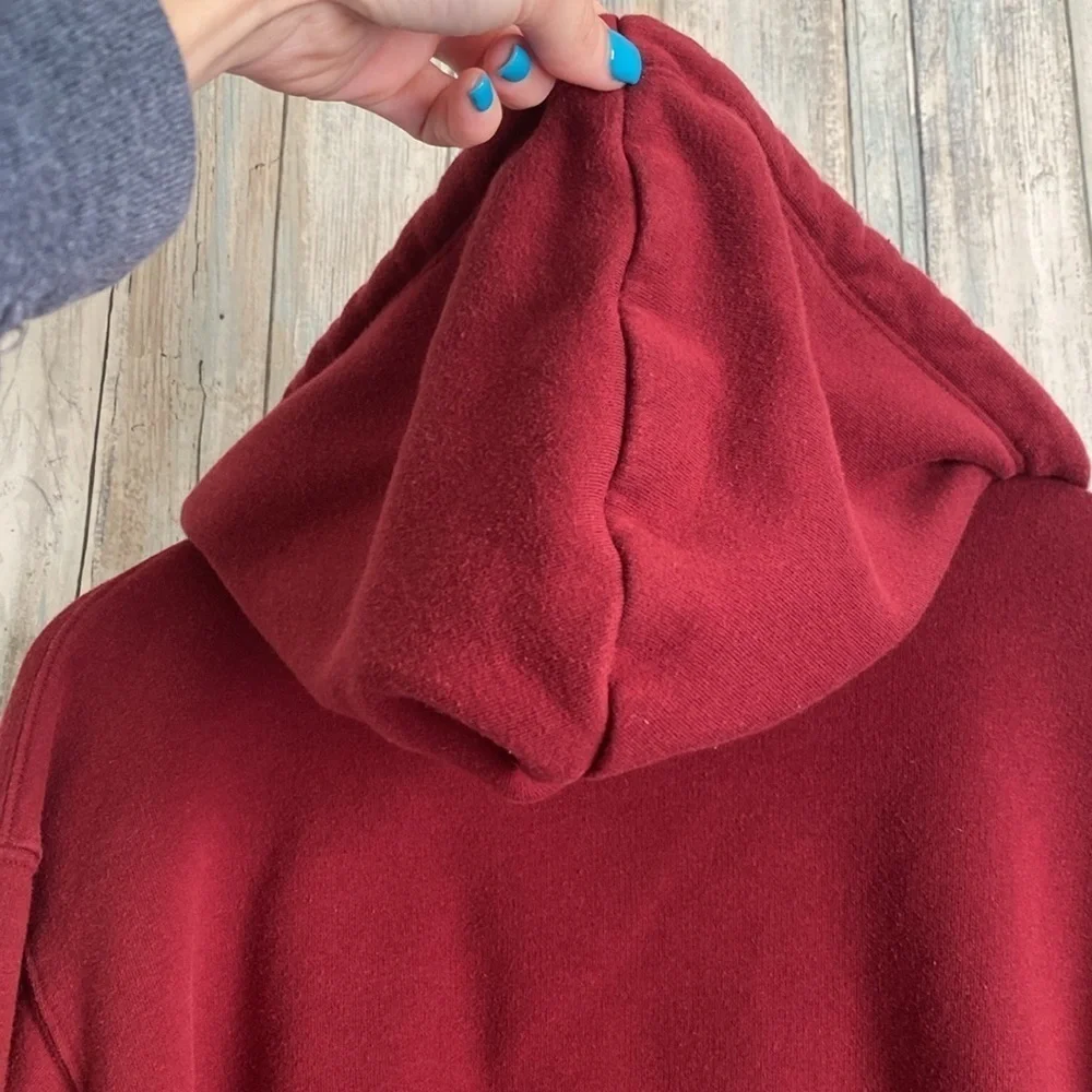 Wild Fable Red Cropped Hooded Sweatshirt | Size XS | Red - Picture 8 of 10